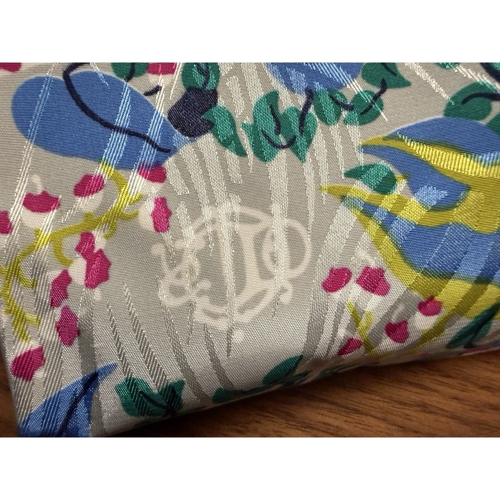 Vintage Christian Dior 2pc Cosmetic Bag Set Floral